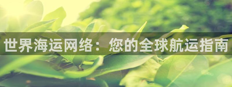 欢迎来到公海